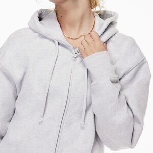 TNA Light Gray Zip-Up Hoodie